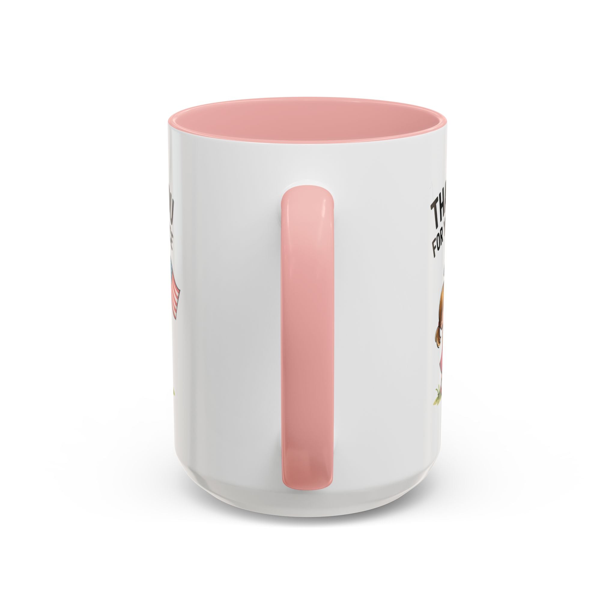 Thank You for Your Service Coffee Mug - 11oz & 15oz Accent Mugs for Veterans Appreciation