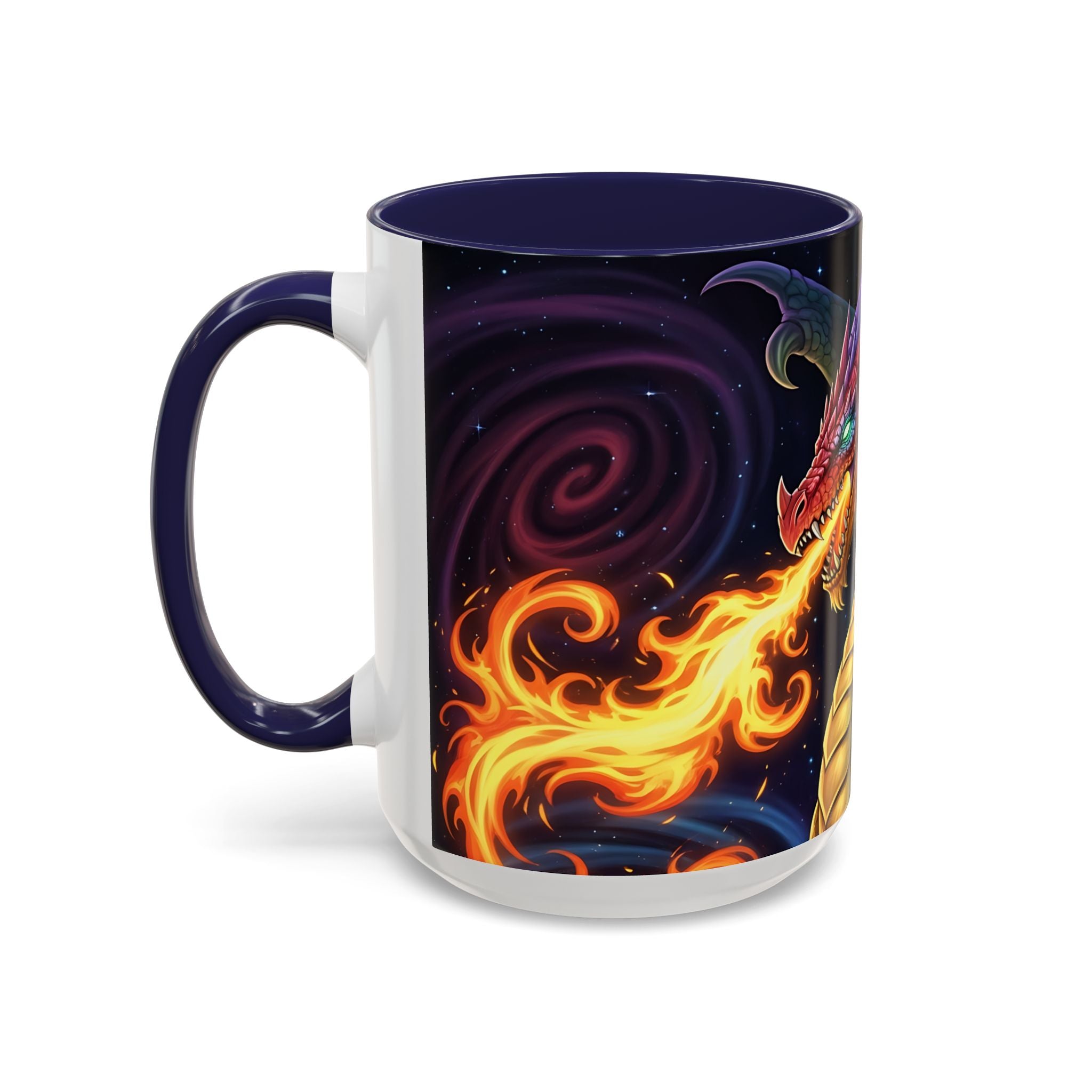 green  Dragon Accent Coffee Mug - 11 & 15oz Fantasy Drinkware