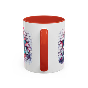 Spooky Zombie Accent Coffee Mug | Halloween Gift, Horror Decor, Unique Coffee Cup, Gothic Style, Zombie Art