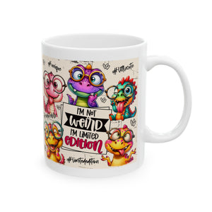 funny Dinosaur coffee Mug, Playful Coffee Cup  Cute Gift for Birthdays, Fun Desk Decor, Dino Lover Gift