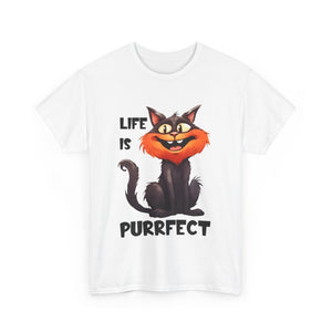 Purrfect Cat Tee, Cute Cat Lover Shirt, Fun Unisex Cotton Top, Gifts for Cat Owners, Funny Pet T-Shirt, Birthday Gift Idea