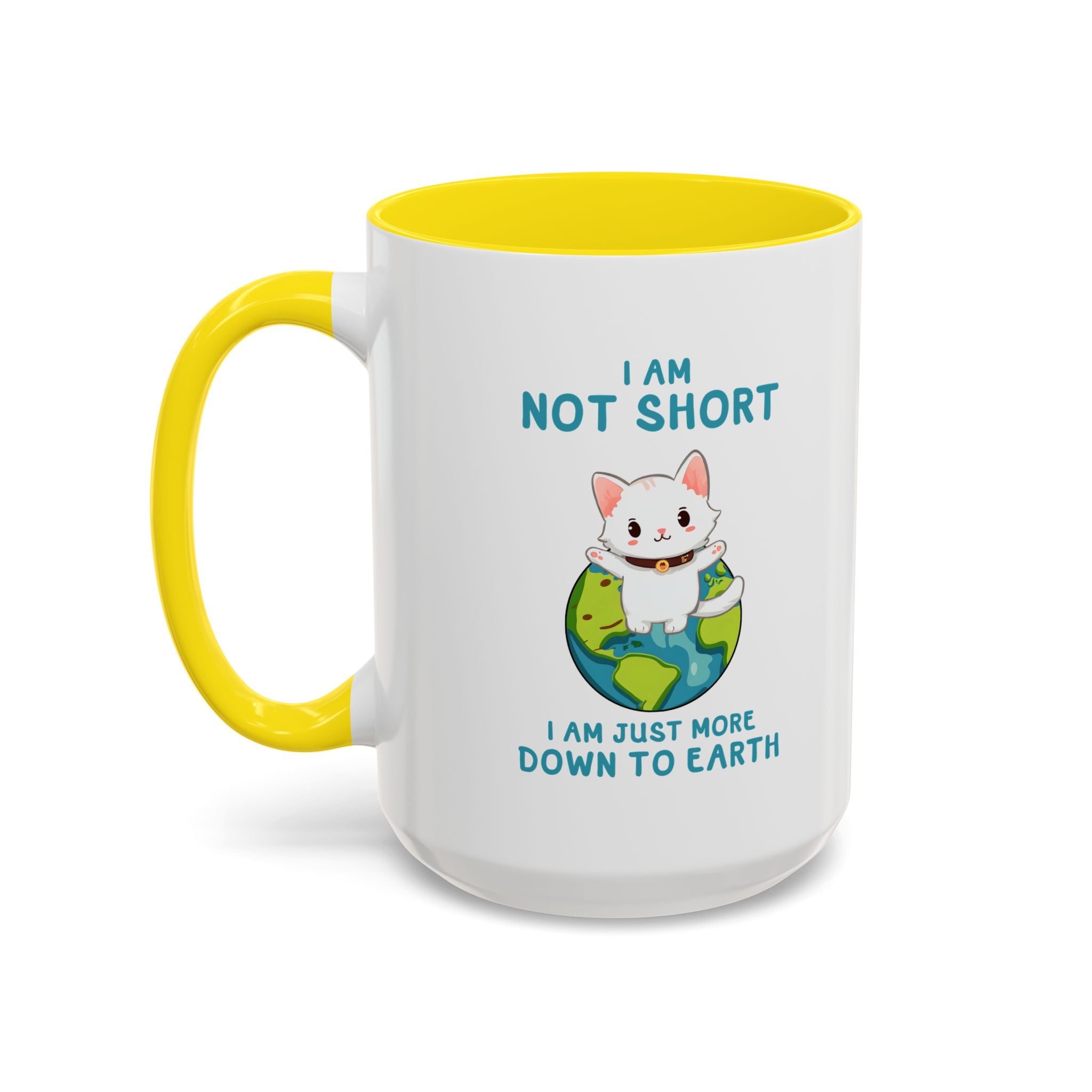 Cute Down to Earth Cat Coffee Mug - Perfect Gift for Cat Lovers