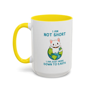 Cute Down to Earth Cat Coffee Mug - Perfect Gift for Cat Lovers