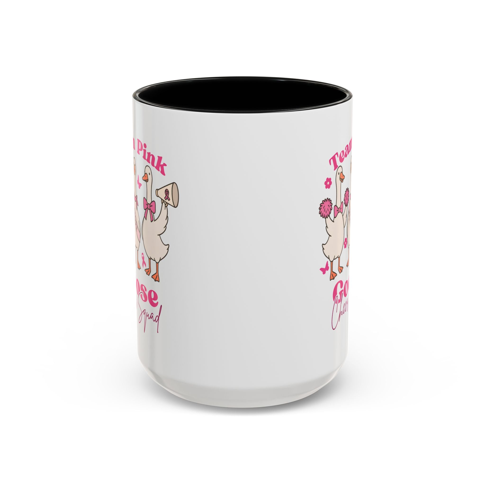 cancer awareness Team Pink Goose Cheer Squad Coffee Mug - Cute Animal Mug for Fun Gifts,   Home Decor/Office Use