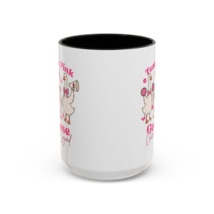 cancer awareness Team Pink Goose Cheer Squad Coffee Mug - Cute Animal Mug for Fun Gifts,   Home Decor/Office Use
