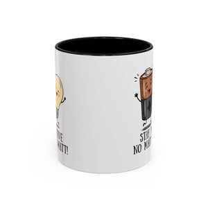 Stay Positive Accent Coffee Mug - 11oz & 15oz - Cute Light Bulb & Battery Design