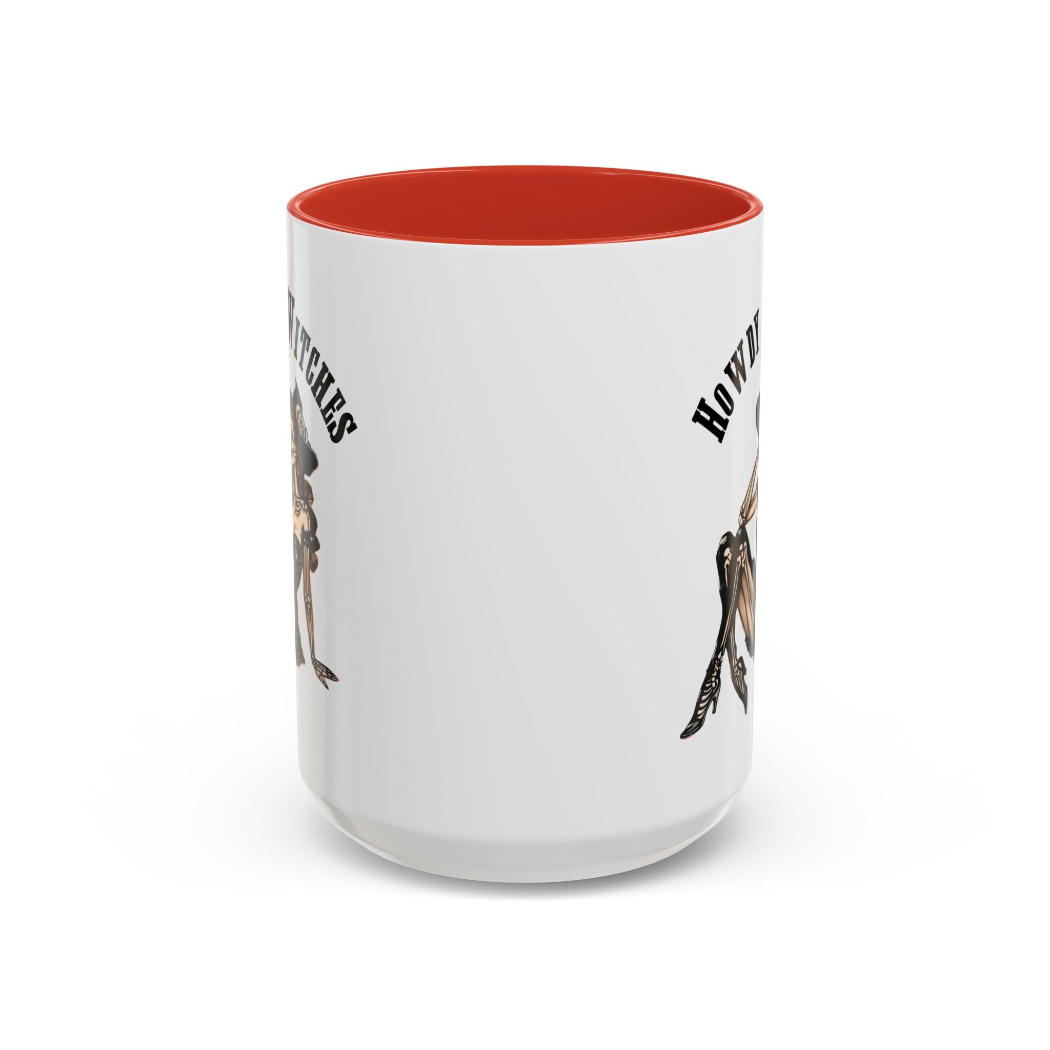 Howdy Witches Coffee Mug - Spooky Halloween Mug, Gift for Witches, Witchy Decor, Gothic Coffee Cup, Skeleton Design