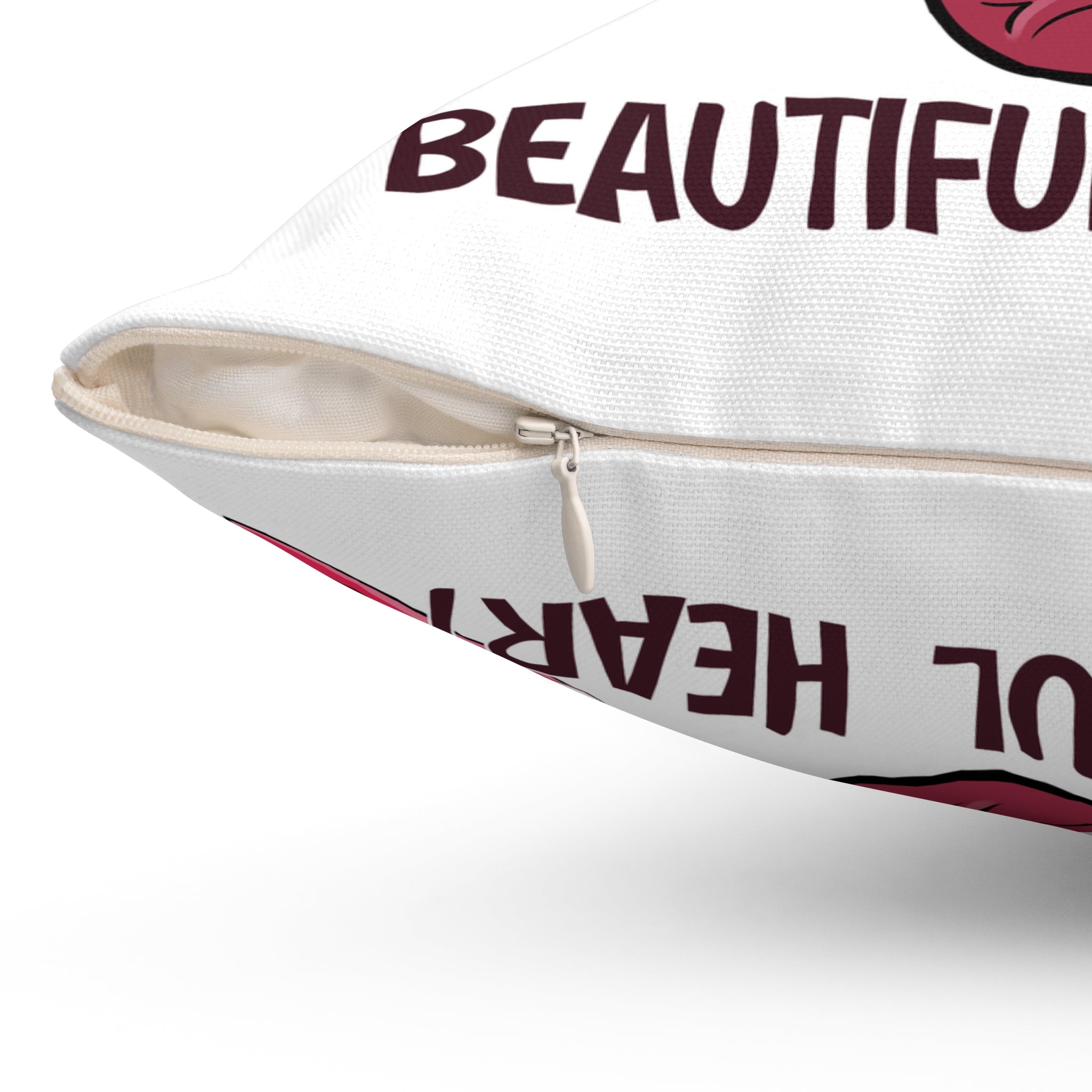 Anatomical Heart Pillow — "You Have a Beautiful Heart" Decorative Throw Pillow