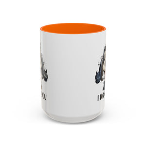 Dog Lover's Accent Coffee Mug - I Woof You, Pet Gift, Animal Lover Cup, Dog Mom Mug, Cute Dog Design, Fun Coffee Cup