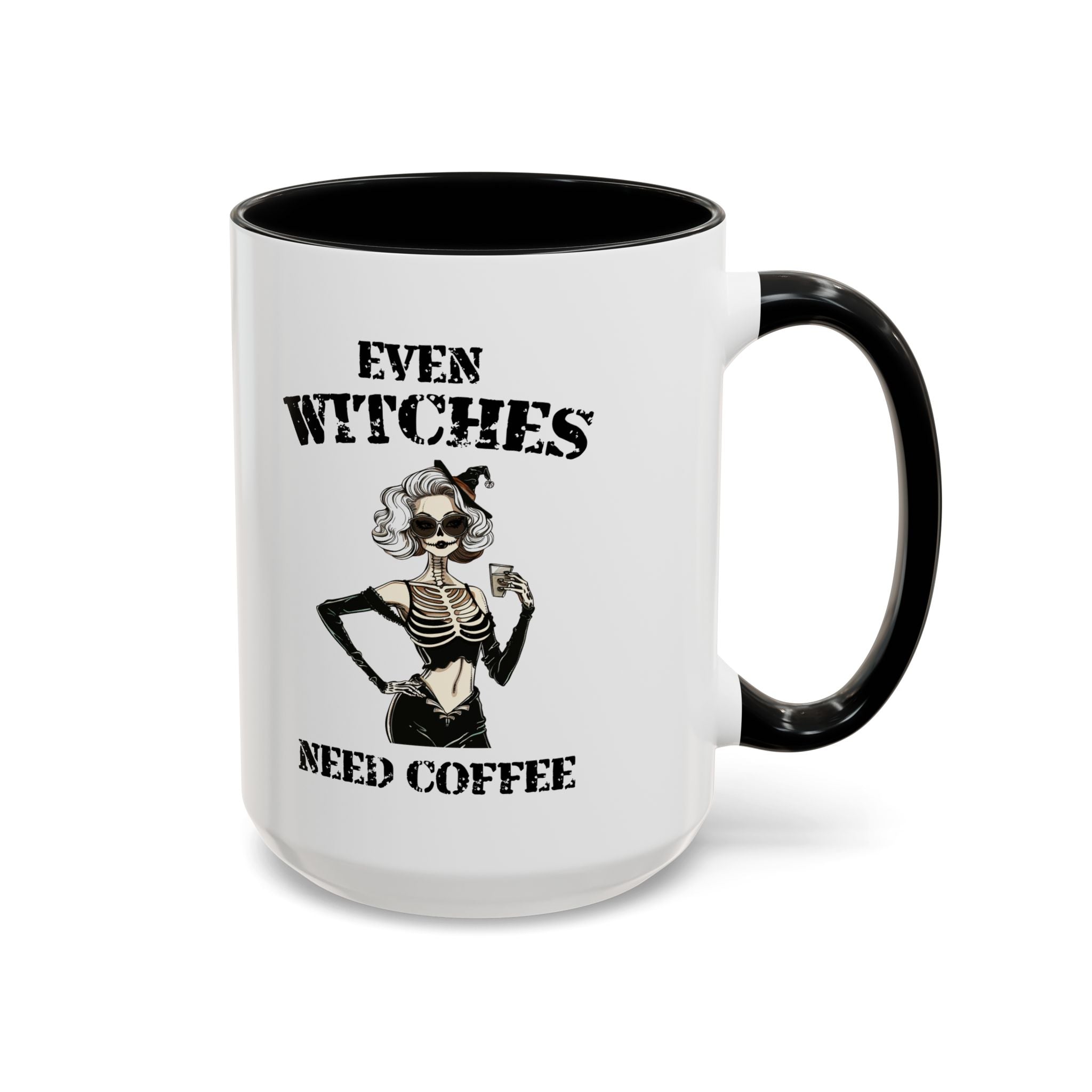 Witchy Coffee Mug - Even Witches Need Coffee, Spooky Gift, Halloween Decor, Witch Lover's Mug, Unique Coffee Cup