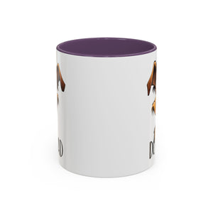 Dog Dad Accent Coffee Mug - Fun Gift for Dog Lovers, Pet Fathers, Father's Day, Birthday, Coffee Lovers