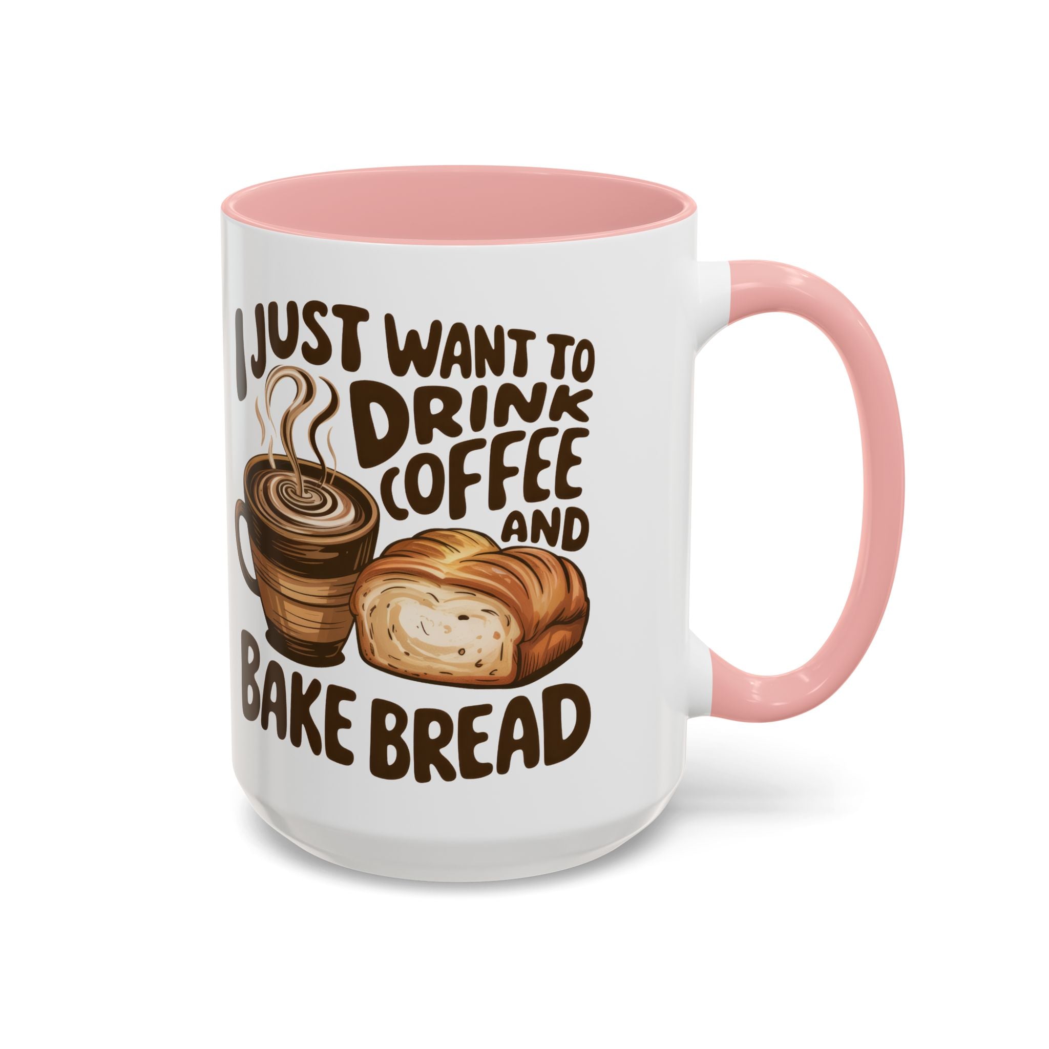 Cute Coffee & Bread Mug - Ideal for Baking Enthusiasts kitchen fun cozy