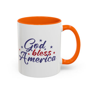 Patriotic Coffee Mug - God Bless America Design
