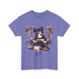 vampire girl on a swing horror Unisex Heavy Cotton Tee men women halloween #23