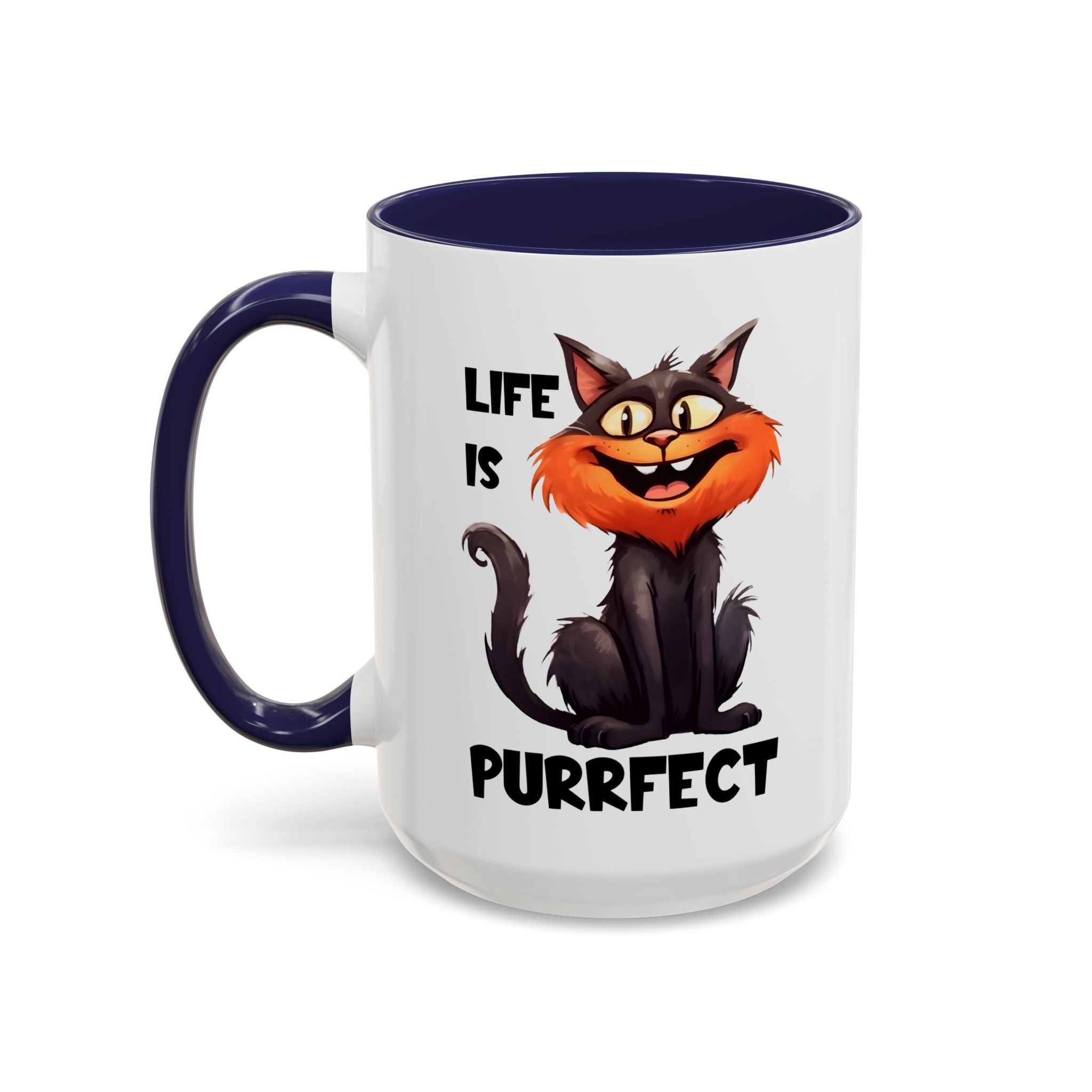 Purrfect Cat Accent Coffee Mug, Cat Lover Gift, Funny Drinkware, Cute Kitchen Accessory, Pet Owner Mug, Unique Gift Idea