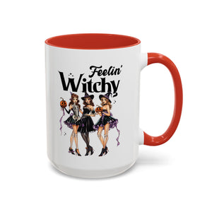 Witchy Accent Coffee Mug - Spooky Halloween Mug, Witchy Decor, Gift for Her, Fall Coffee Cup, Party Mug