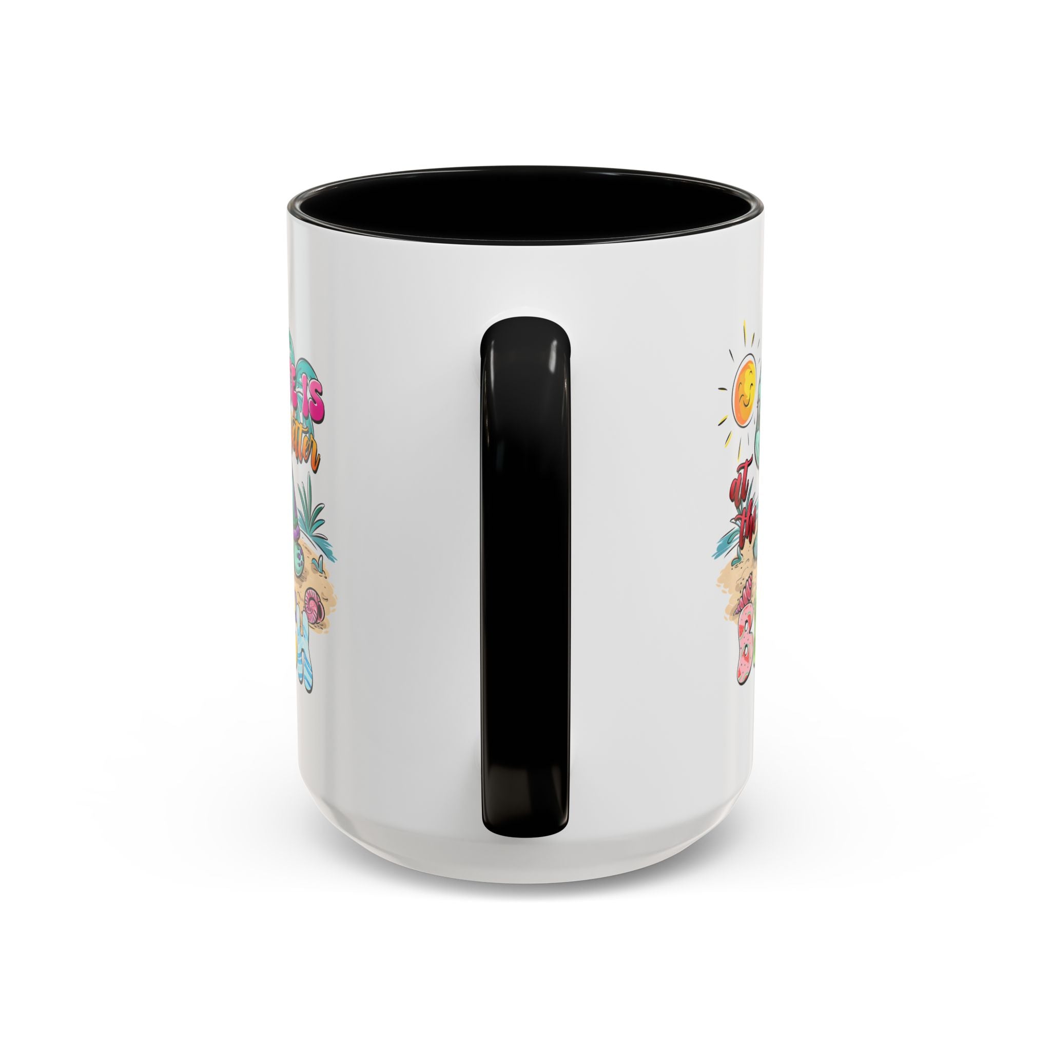 Beach Vibe Accent Coffee Mug - "Life is Better at the Beach" Design turtle animal lover