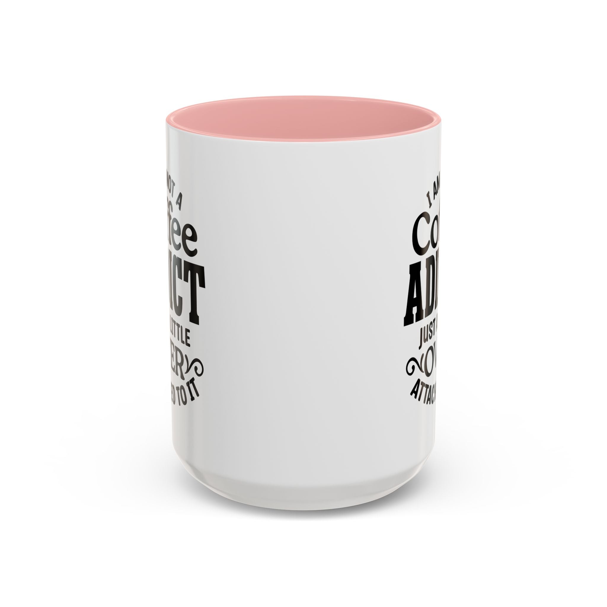 Coffee Addict Mug, Funny Coffee Lover Gift, Black Accent Mug, Warm Beverage Cup, Office Humor Drinkware