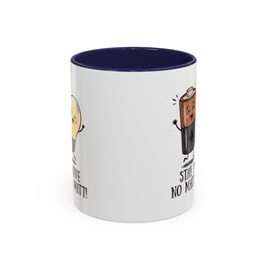 Stay Positive Accent Coffee Mug - 11oz & 15oz - Cute Light Bulb & Battery Design