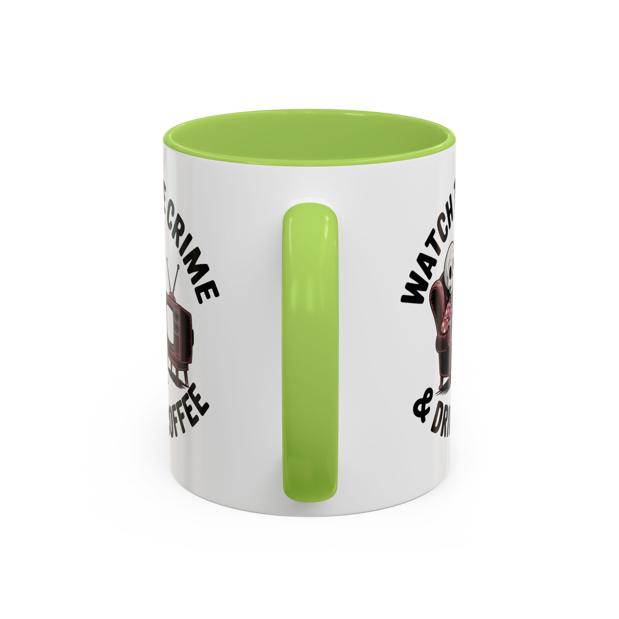 watch True Crime drink coffee  Coffee Mug hobby fun