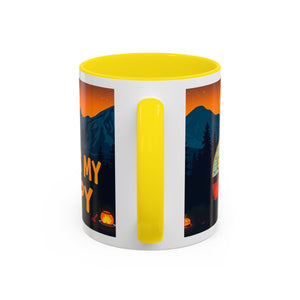 Camping Therapy Mug - Adventure Lover's Coffee Cup, Gift for Campers, Hiking Drinkware, Outdoorsy Coffee Mug, Nature Lover's Cup