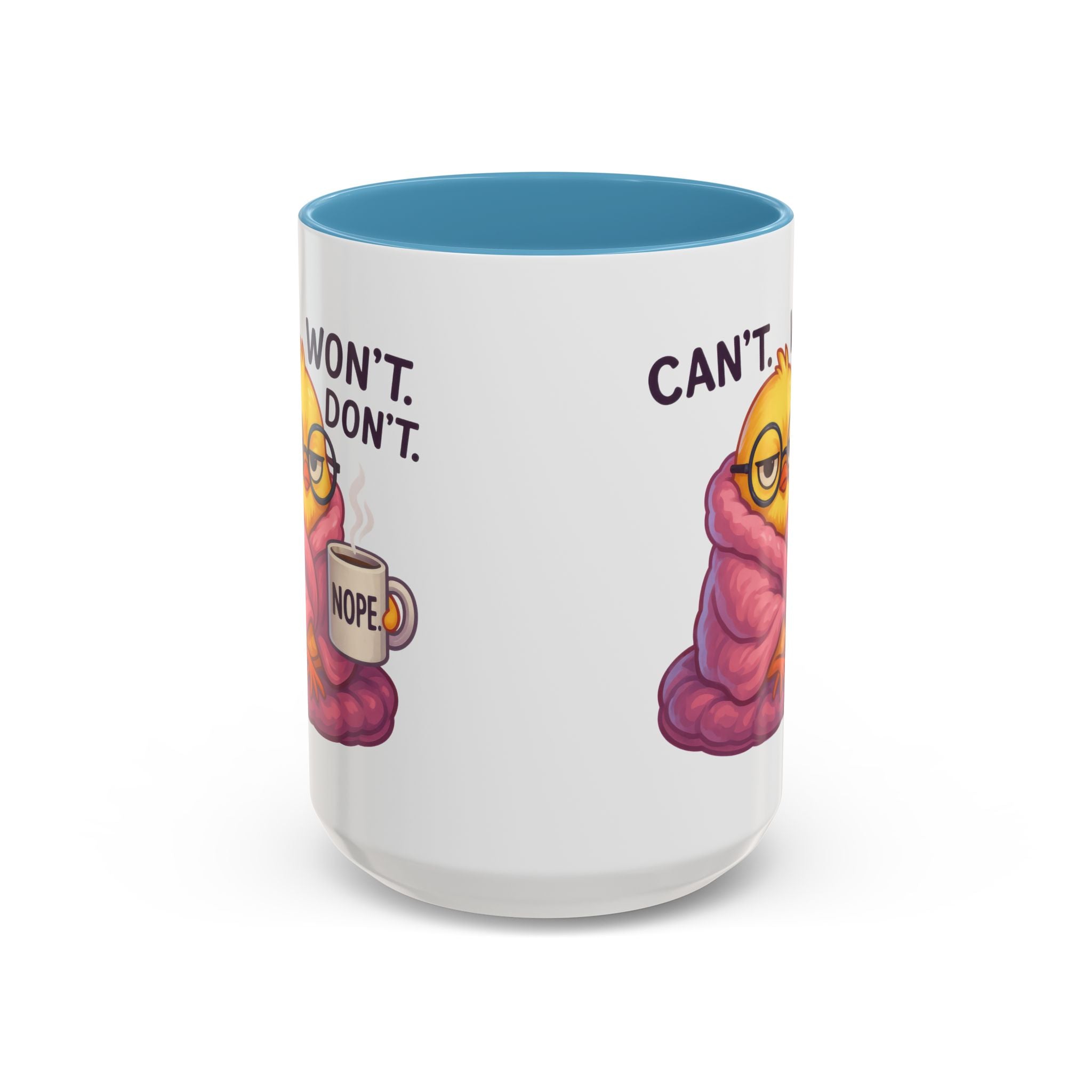 Cozy Cartoon Coffee Mug - Perfect for Lazy Days, Gifts for Friends, Cute Coffee Cups, Inspirational Morning Mug, Funny Beverage Container
