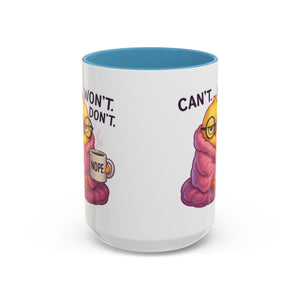Cozy Cartoon Coffee Mug - Perfect for Lazy Days, Gifts for Friends, Cute Coffee Cups, Inspirational Morning Mug, Funny Beverage Container