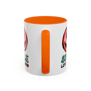 Smiley Face Accent Coffee Mug - "Smile, Life is Good" - 11oz & 15oz