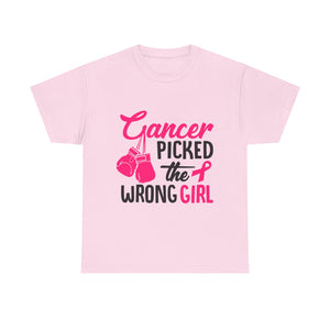 Empowering Cancer Awareness Tee, Inspirational T-Shirt, Unisex Cotton Tee for Fighters, Gift for Cancer Survivors, Supportive Apparel