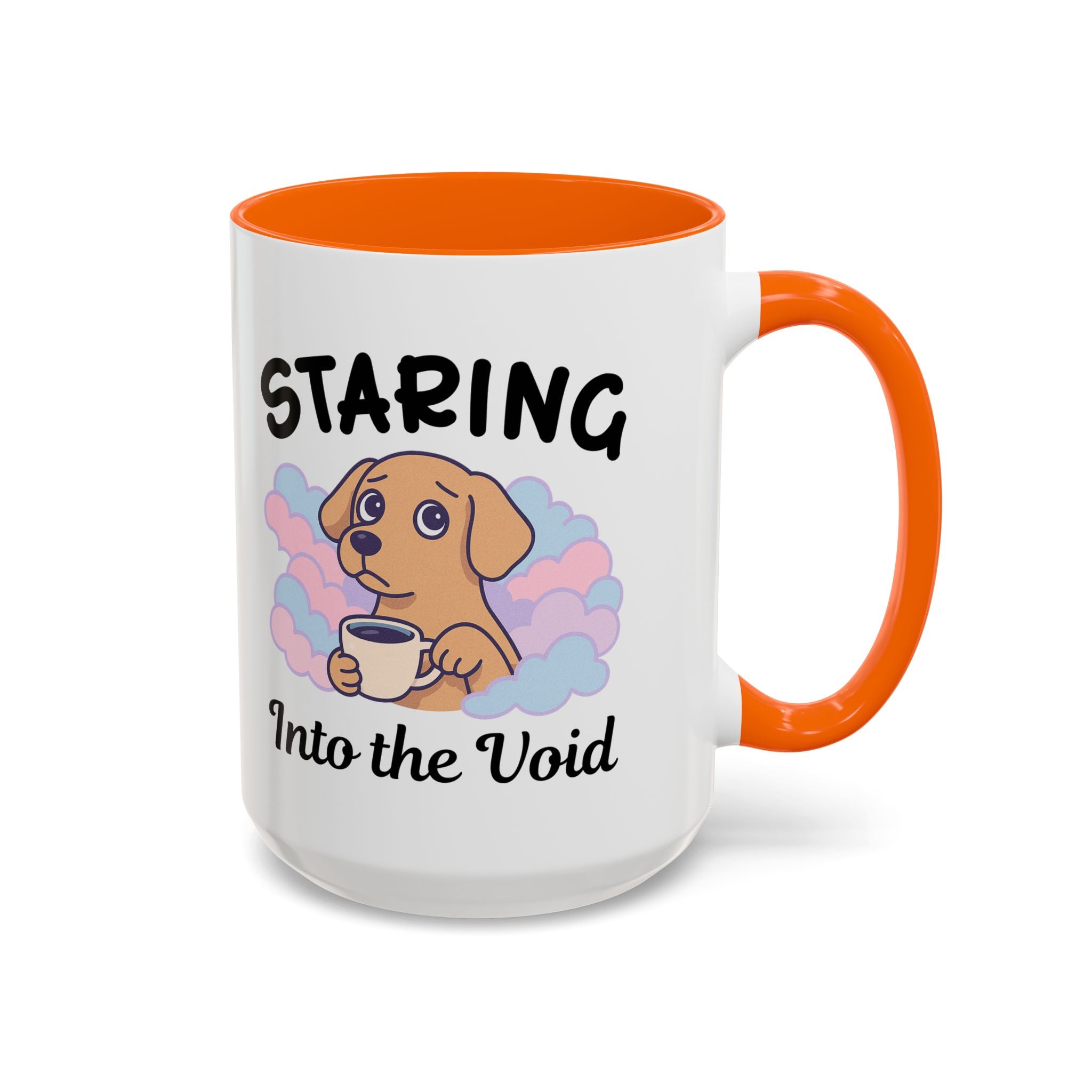 Cute Dog Coffee Mug for Animal Lovers, Staring Into the Void, Fun Gift for Pet Owners, Coffee Lovers, Cute Kitchen Decor