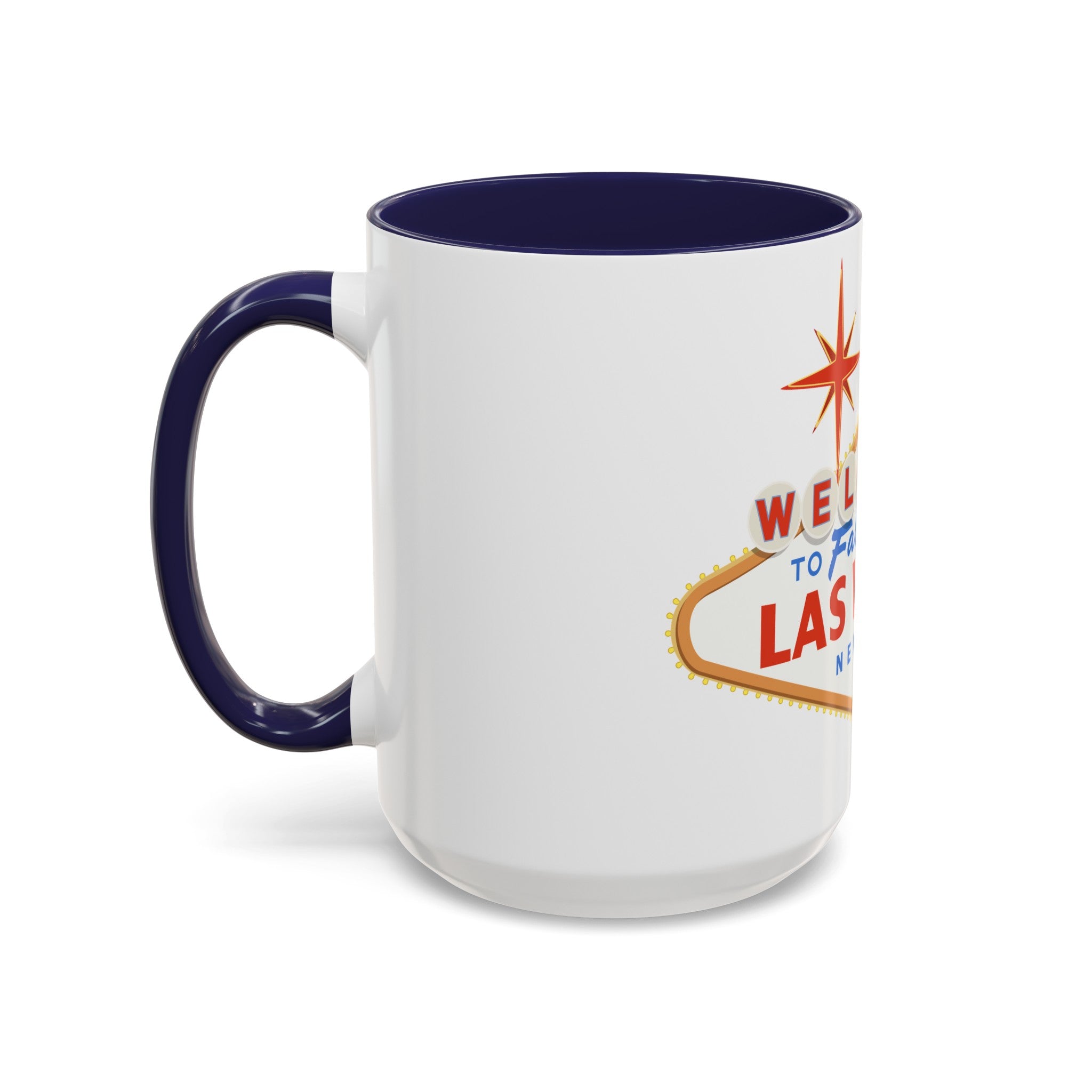 Las vegas sign Accent Coffee Mug (11, 15oz) by the x m world