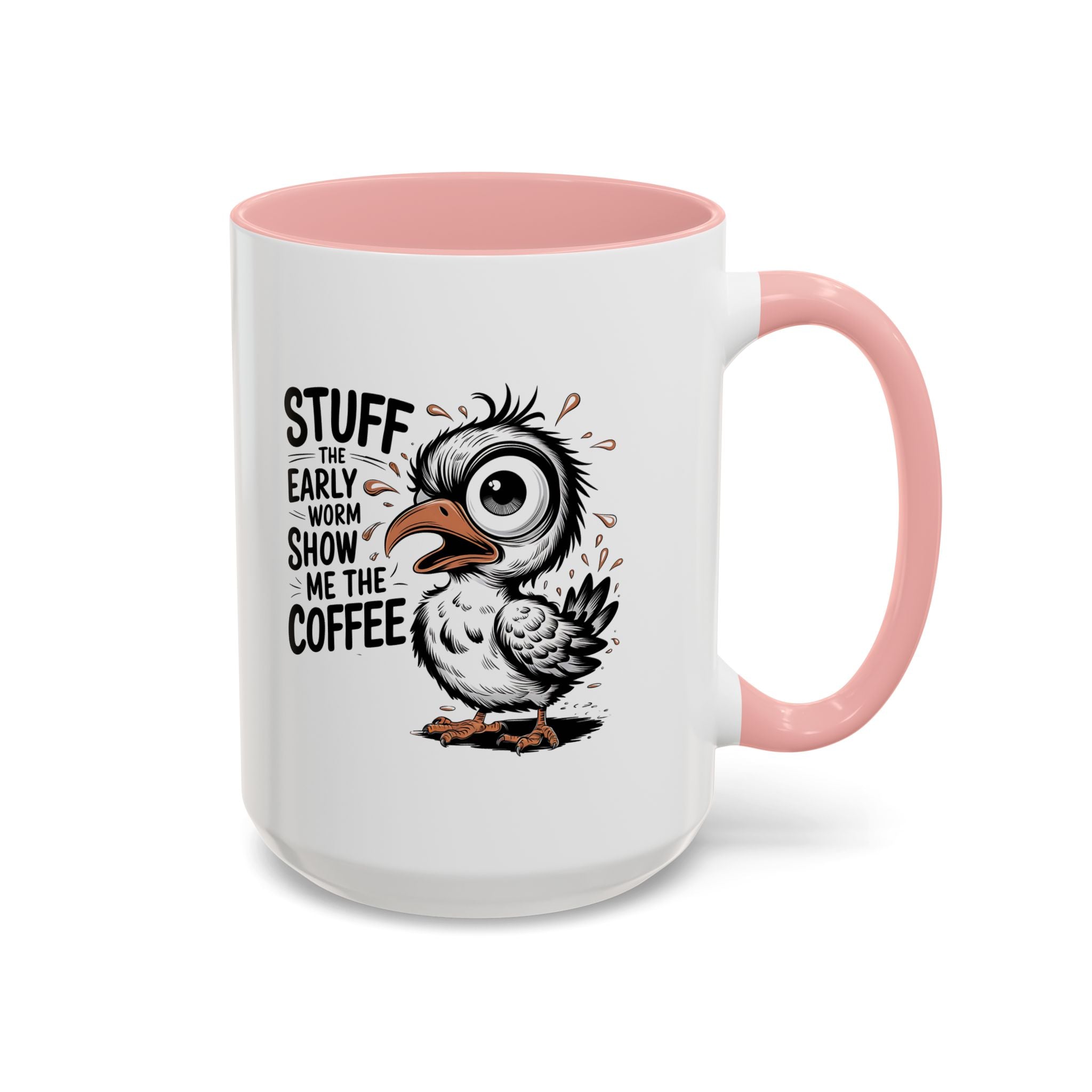 Quirky Coffee Mug with Owl Design | Gift for Coffee Lovers, Unique Office Mug, Fun Morning Coffee Cup, Bird-Themed Mug, Early Bird Gift