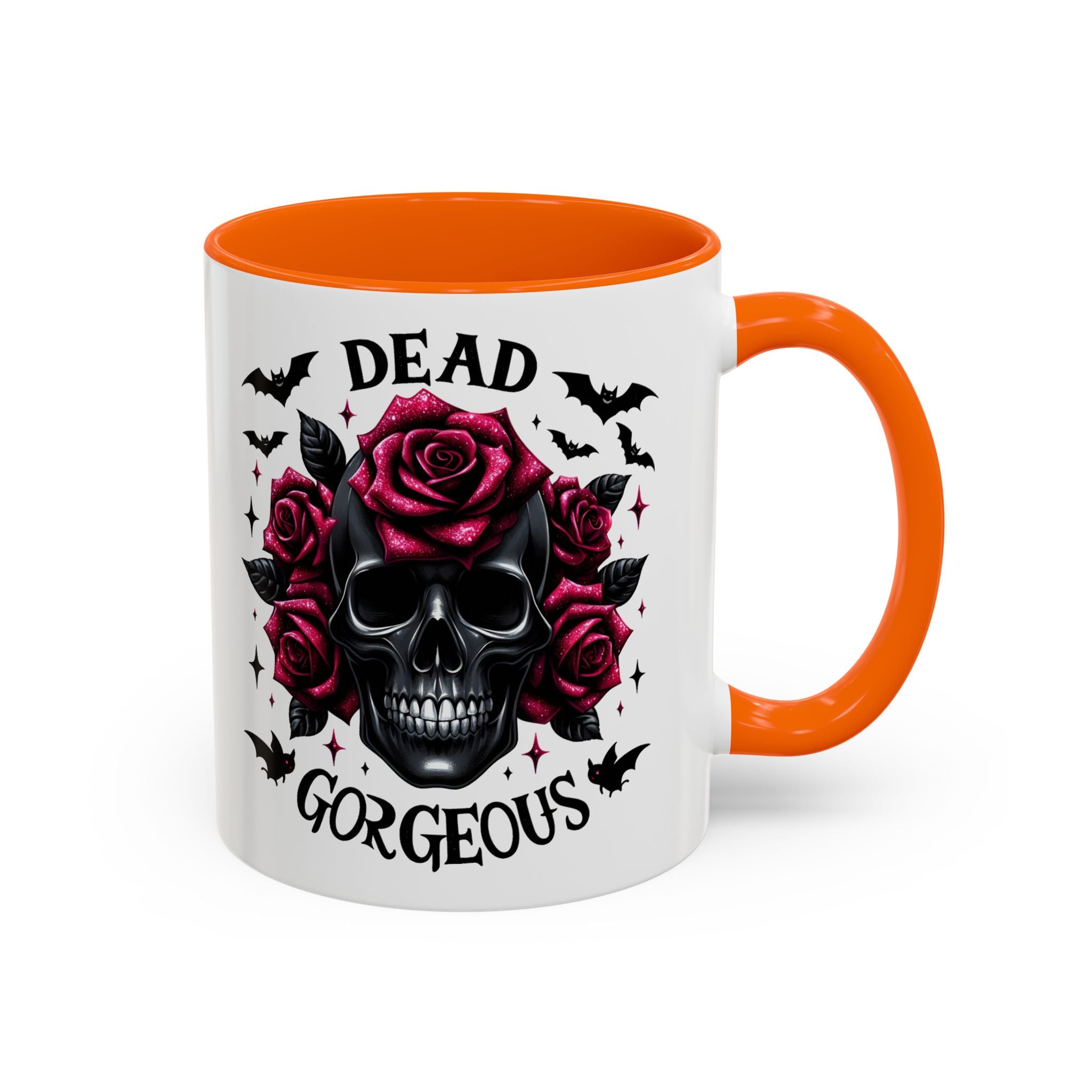 Gothic Skull Coffee Mug - Dead Gorgeous Design halloween horror art goth