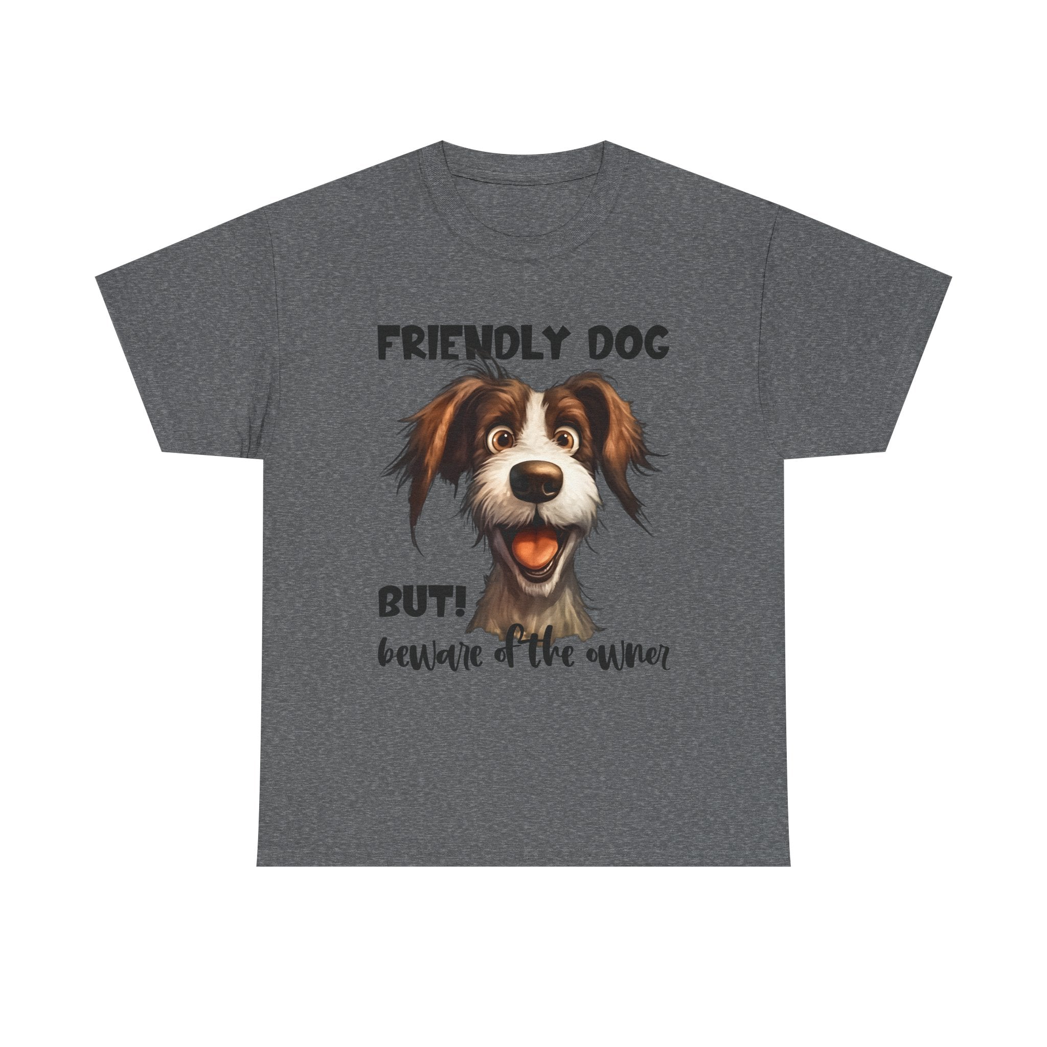 Friendly Dog Unisex Tee - Perfect for Pet Lovers, Gifts for Dog Owners, Casual Wear, Birthday Gifts, Dog-Themed Apparel