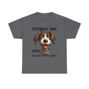 Friendly Dog Unisex Tee - Perfect for Pet Lovers, Gifts for Dog Owners, Casual Wear, Birthday Gifts, Dog-Themed Apparel