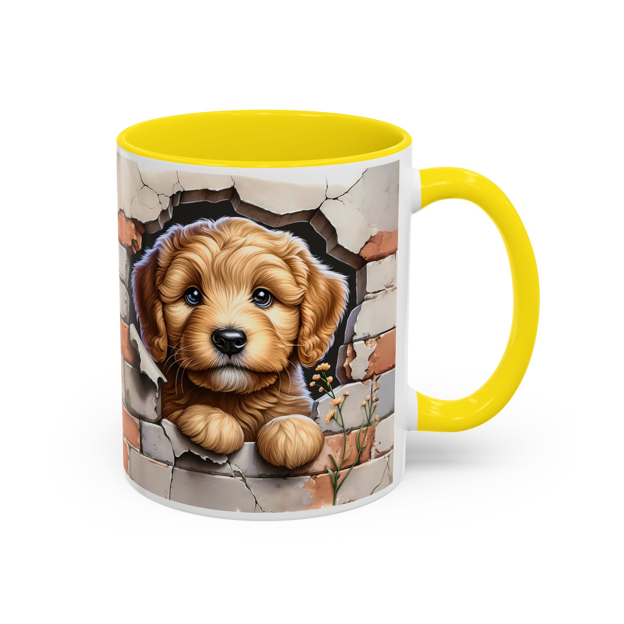 Cute Dog Accent Coffee Mug - Perfect Gift for Pet Lovers, Animal Lovers, Home Decor, Coffee Lovers, Unique Kitchenware