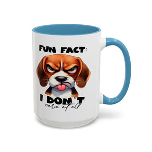 Funny Dog Accent Coffee Mug - Beagle Lover Gift, Pet Owner Present, Unique Animal Mug, Quirky Home Decor, Fun Fact Design