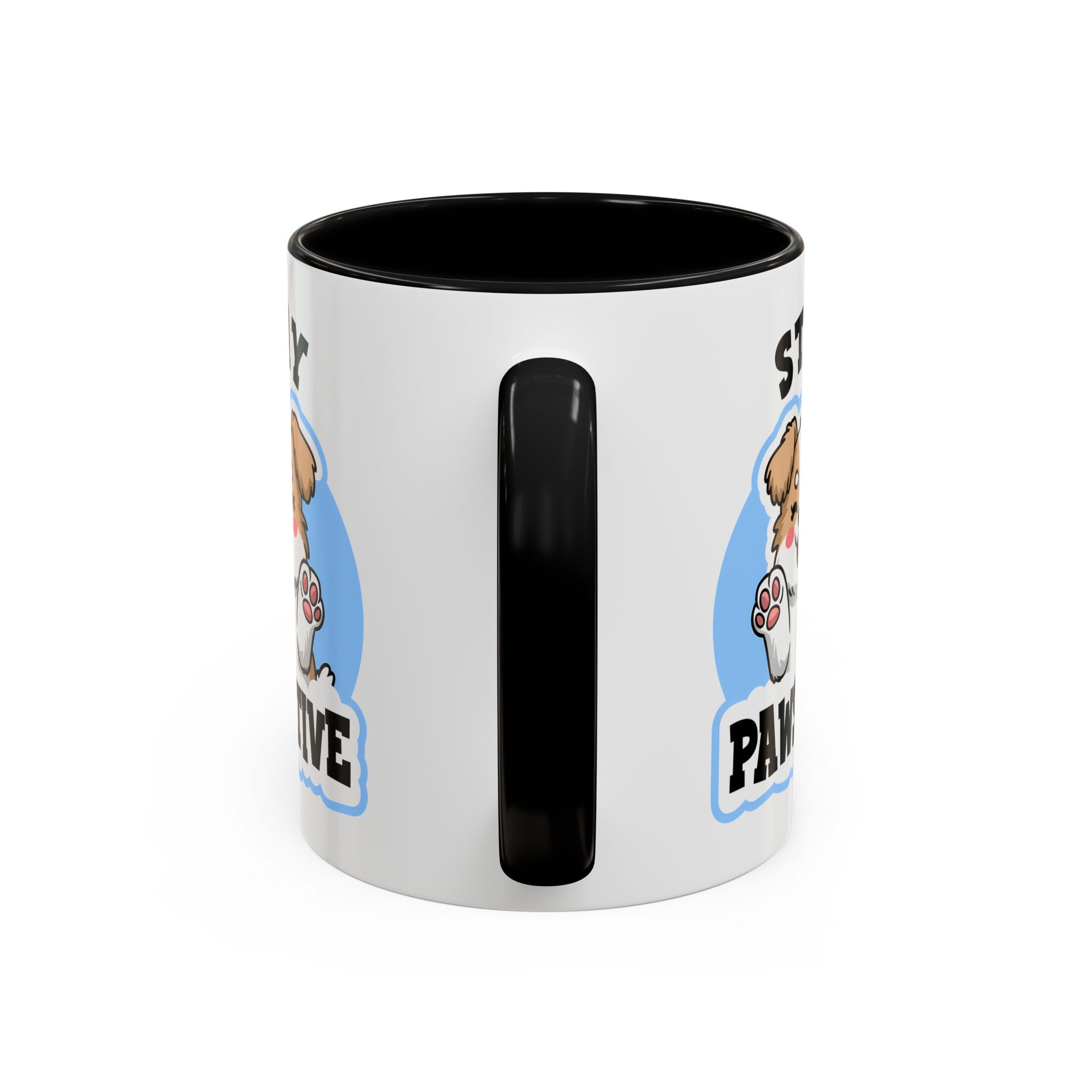 Cute Stay Pawsitive Coffee Mug - Perfect Gift for Dog Lovers mental health