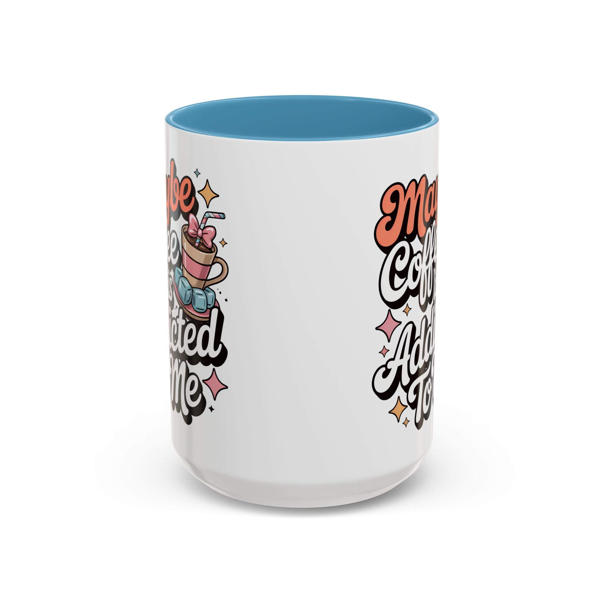 Coffee Addict Accent Mug - Fun Design for Coffee Lovers
