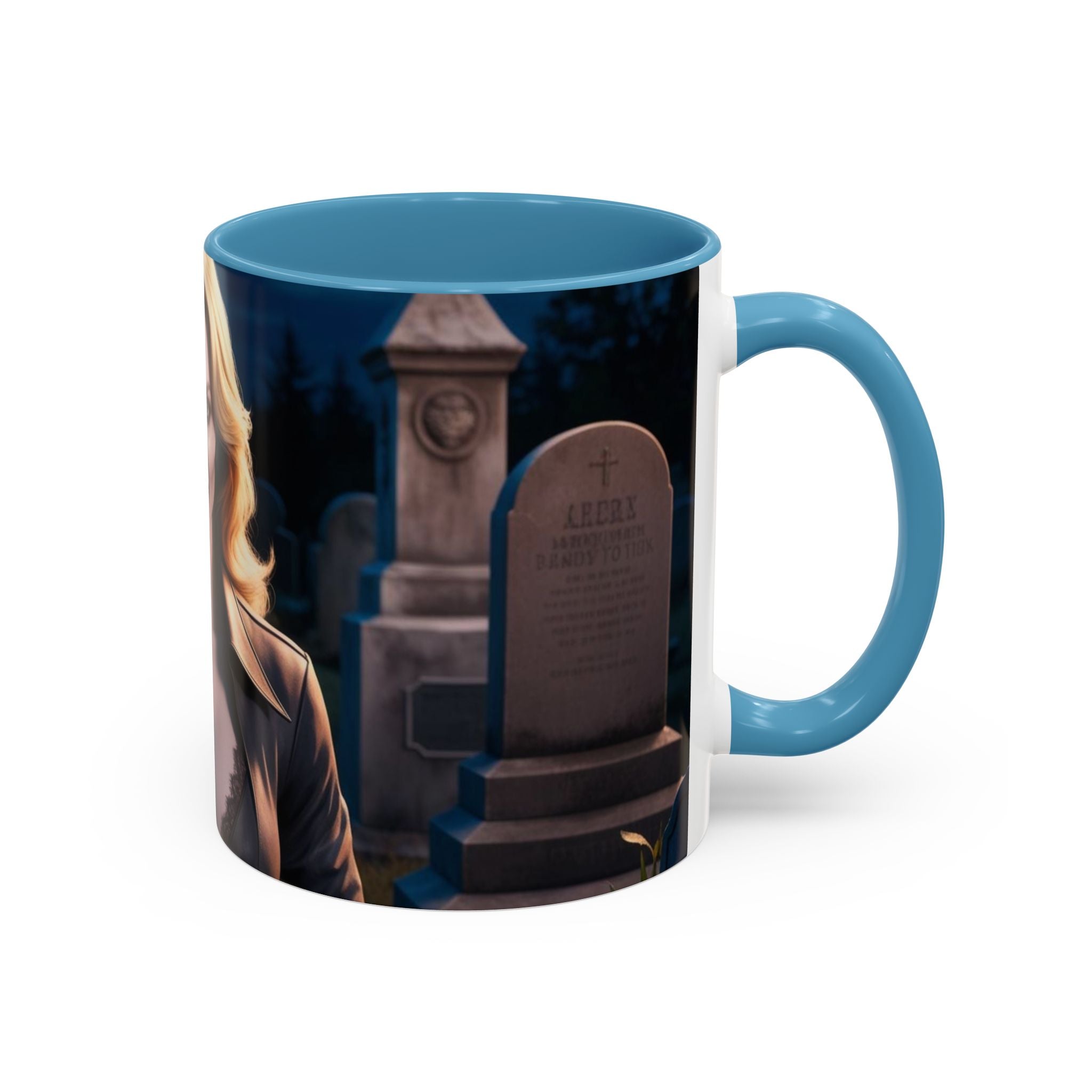 Vampire Beauty Coffee Mug – Gothic Graveyard Accent Mug fantasy horror