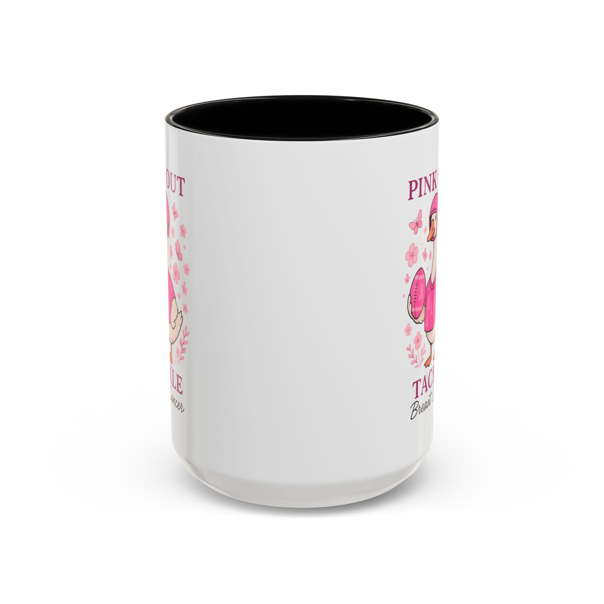Breast Cancer Awareness Coffee Mug, Pink Out Tackle Duck Design, Supportive Gift for Fighters & Survivors, Cheerful Office Decor, [...]