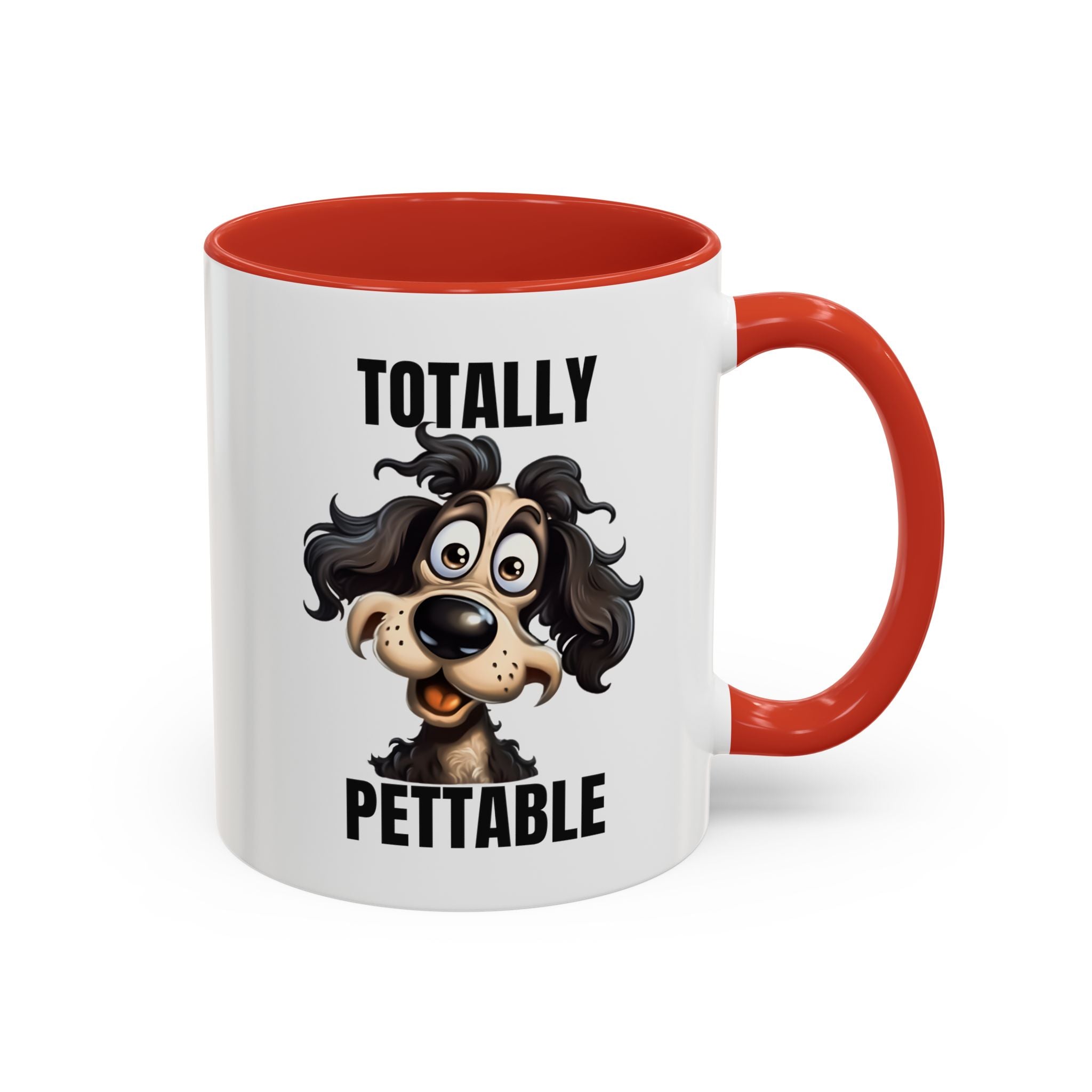 Totally Pettable Coffee Mug, Dog Lover Gift, Animal Print Mug, Funny Pet Mug, Customizable Coffee Cup, Gift for Pet Owners