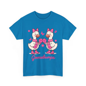 Cancer awareness Goosebumps Unisex Cotton Tee for Animal Lovers, Gift for Friends, Casual Wear,