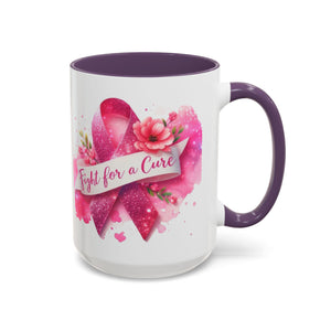 Inspirational Breast Cancer Awareness Coffee Mug - Fight for a Cure, Support Cancer Survivors, Gifts for Her, Pink Ribbon Design, [...]