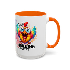 good Morning Mug with Cheerful Rooster Design - Perfect for Coffee Lovers, Gifting, Morning Routine, Kitchen Decor, Bird Enthusiasts
