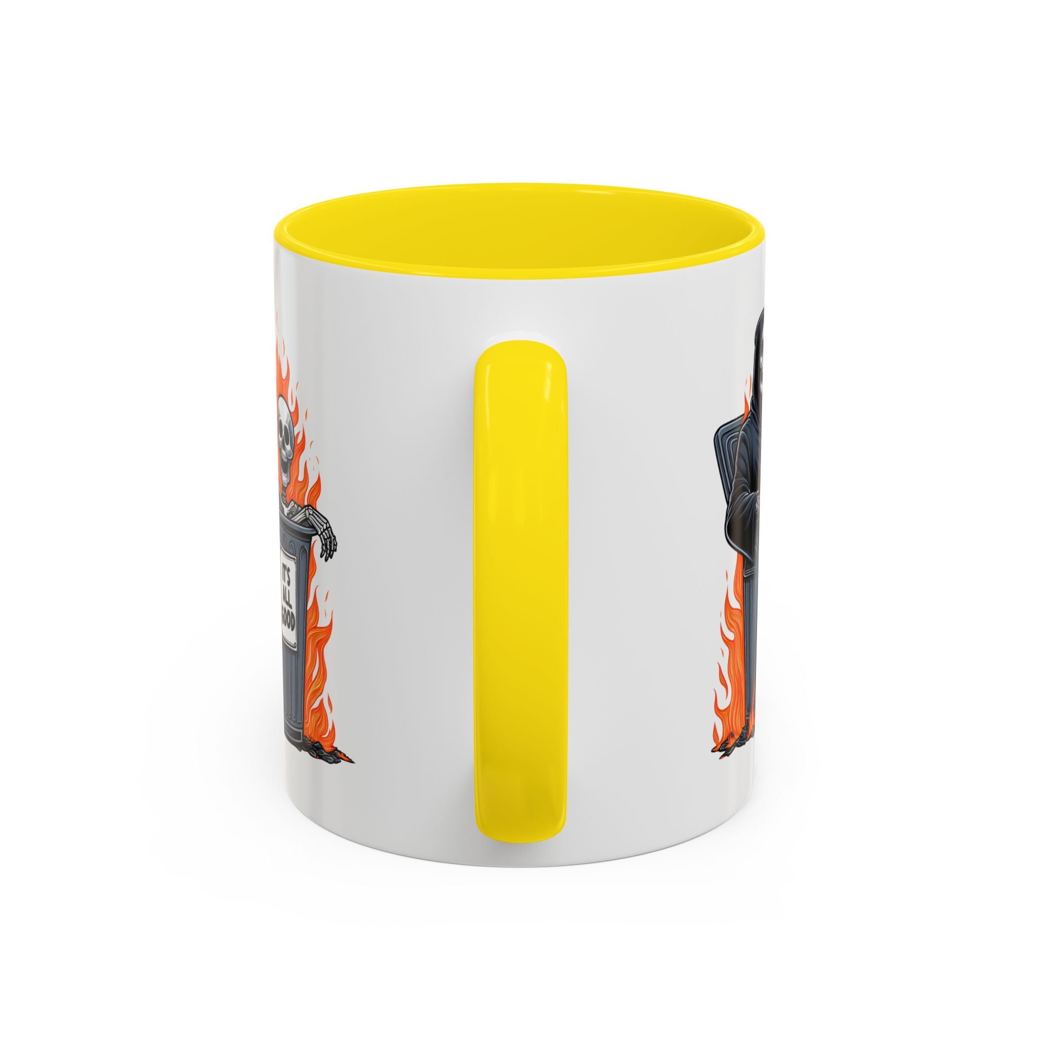 Funny Grim Reaper Coffee Mug - Perfect for Halloween, Gift for Friends, Quirky Kitchen Decor, Novelty Drinkware
