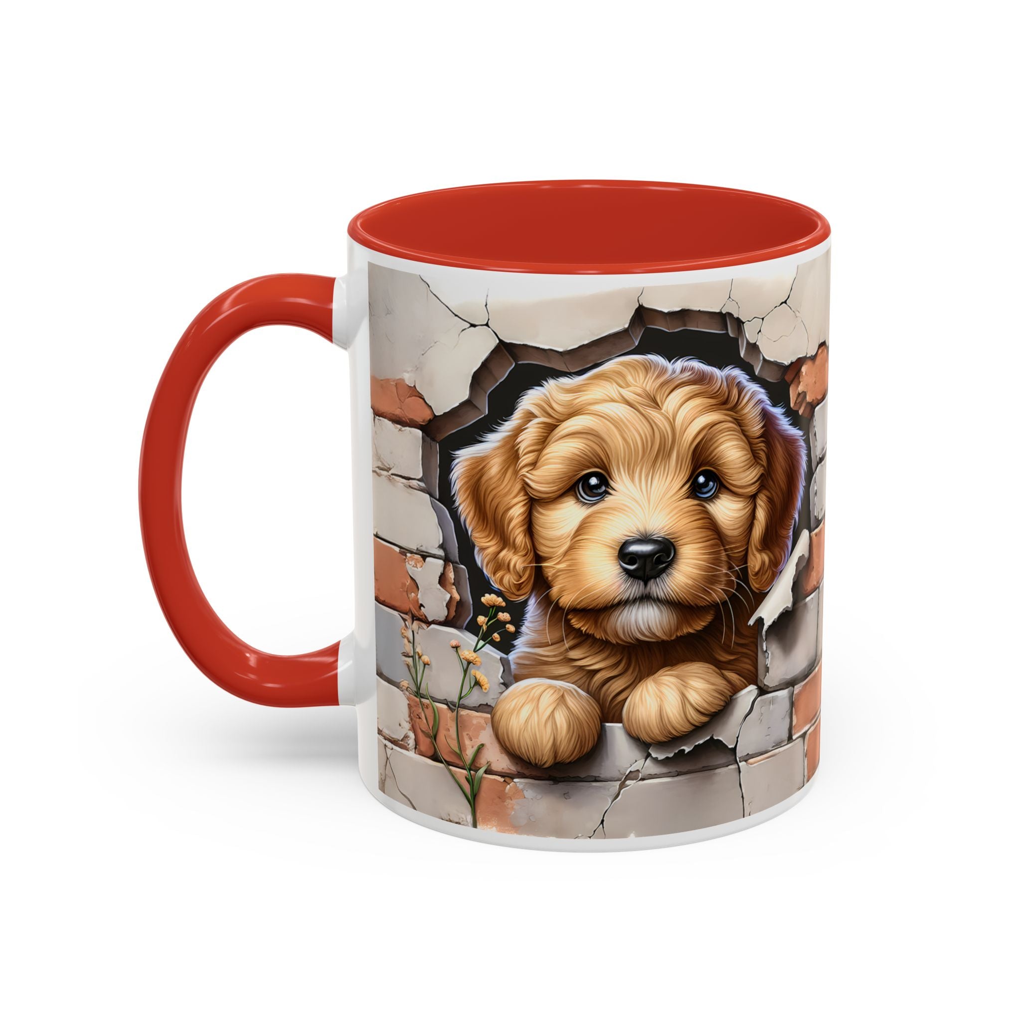 Cute Dog Accent Coffee Mug - Perfect Gift for Pet Lovers, Animal Lovers, Home Decor, Coffee Lovers, Unique Kitchenware