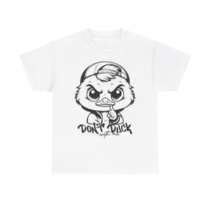 Don't Duck With Me Unisex Heavy Cotton Tee - Fun Cartoon Design Perfect for Casual Days