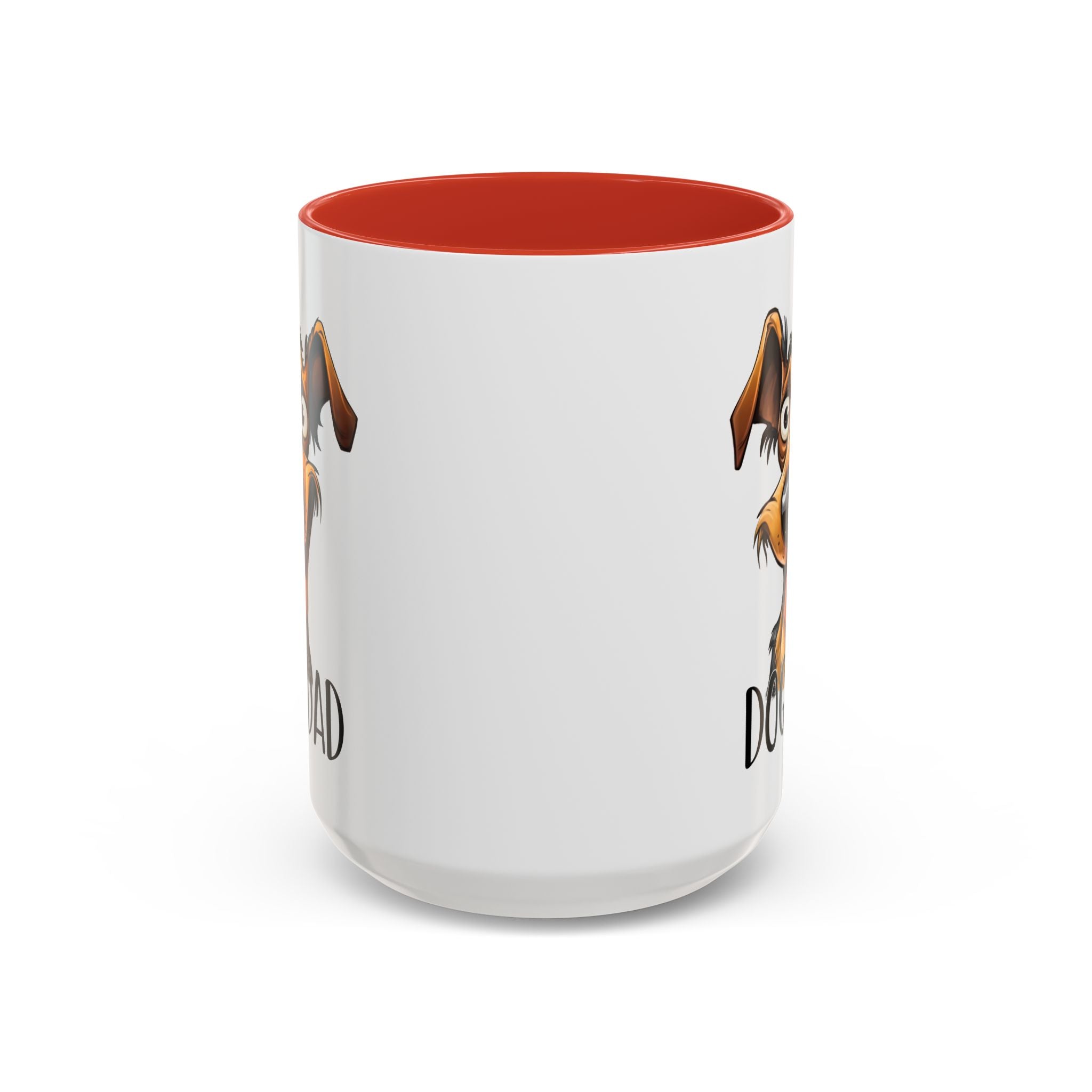 Dog Dad Accent Coffee Mug - Fun Gift for Dog Lovers, Pet Fathers, Father's Day, Birthday, Coffee Lovers