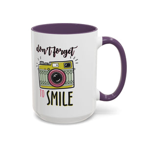 Inspirational Coffee Mug - 'Don't Forget to Smile' mental health